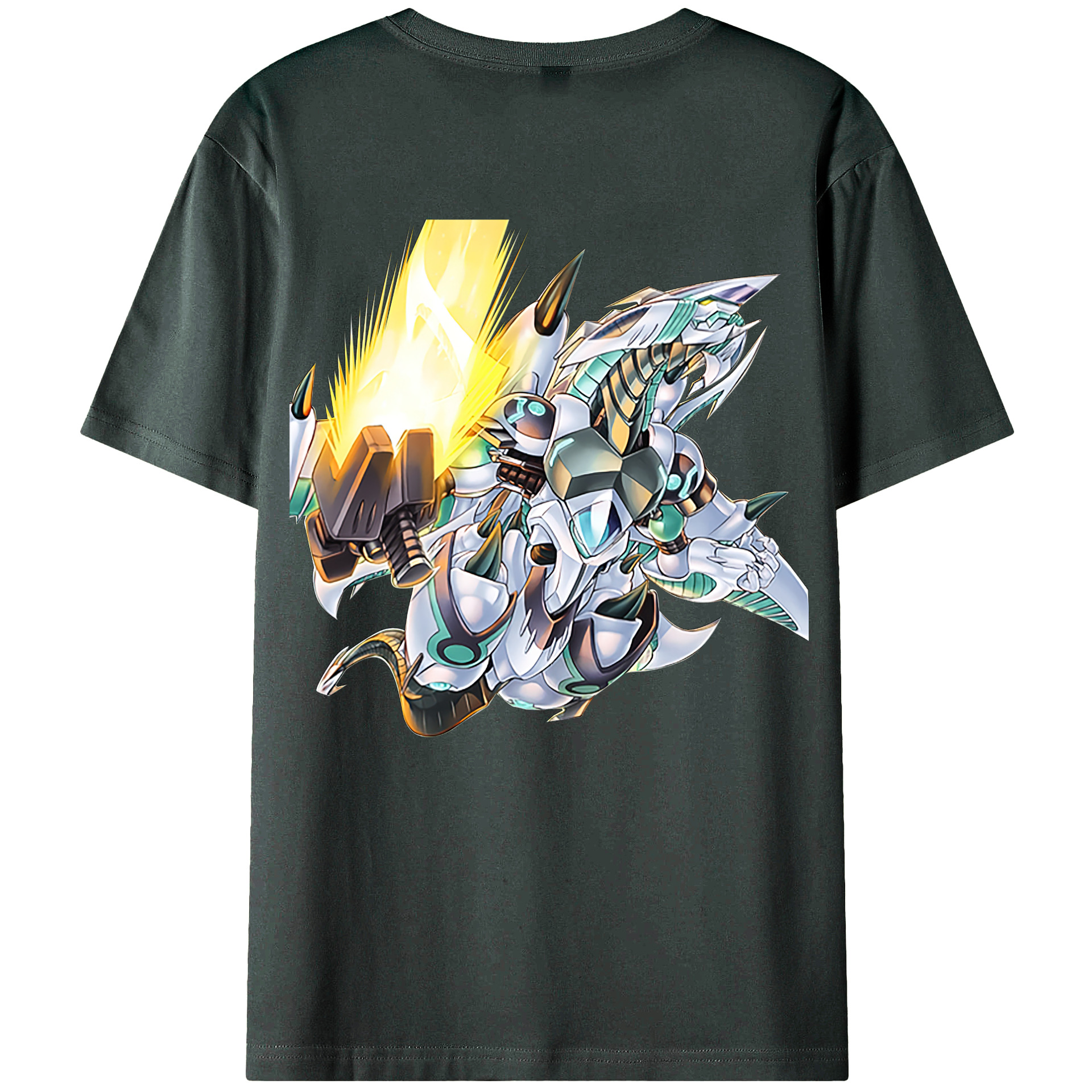 （画像用） 遊☆戯☆王 Yu-Gi-Oh! 綿100％ メンズ半袖Tシャツ（バックプリント） 通気性
